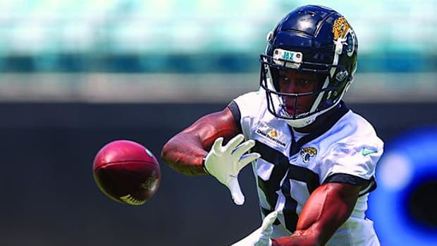 Jacksonville Jaguars cornerback Montaric Brown(30) participates in minicamp at TIAA Bank Field.